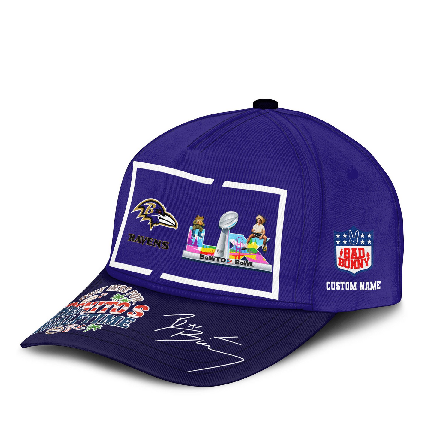 BR Premium NFL Only Here For Benitos Halftime Cap DDT HLPHUONG