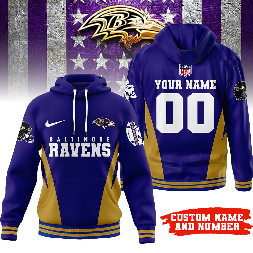BR Premium NFL Personalized Fan Hoodie DDT NTL
