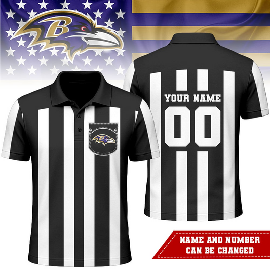 BR Premium NFL Referees 3D Polo Shirt DDT NTL