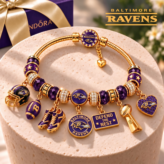 BR x Luxury NFL Gold Charm Bracelet