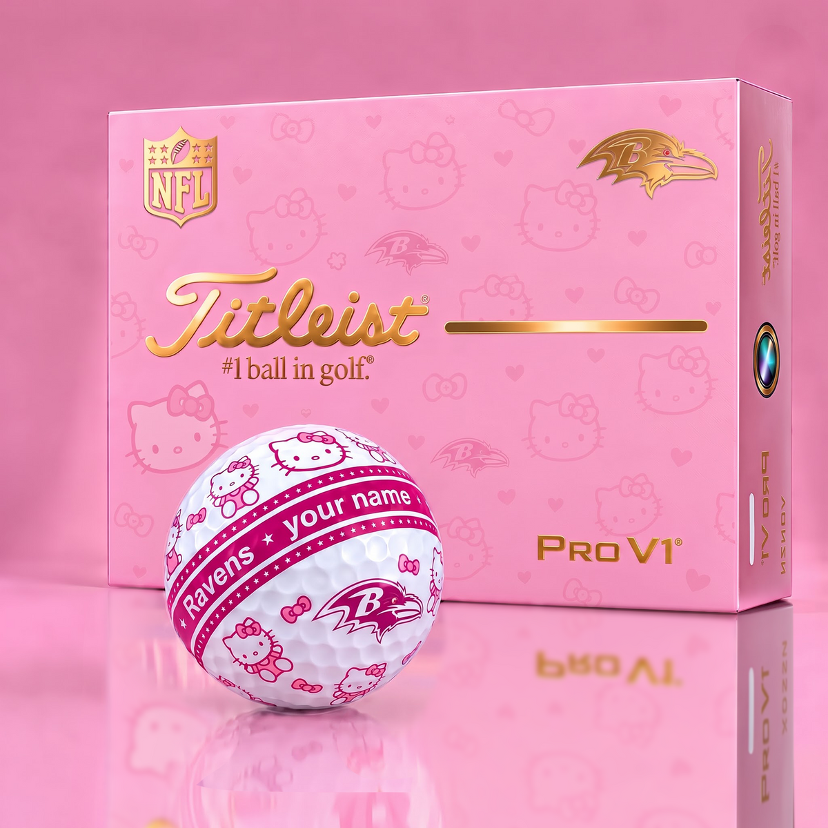 BR x Personalized NFL Hello Kitty Women’s Golf Gift Set