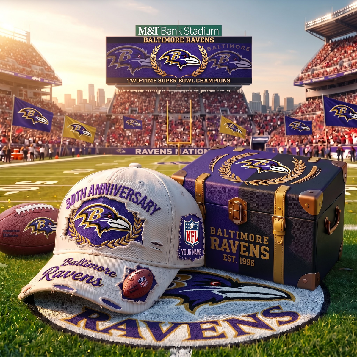 BR x Premium NFL Fan Cap & Collector Box Set – Custom Name Edition 1209 V2