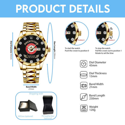 BRE x EPL Alloy Luxury Quartz Watch DatND DVT