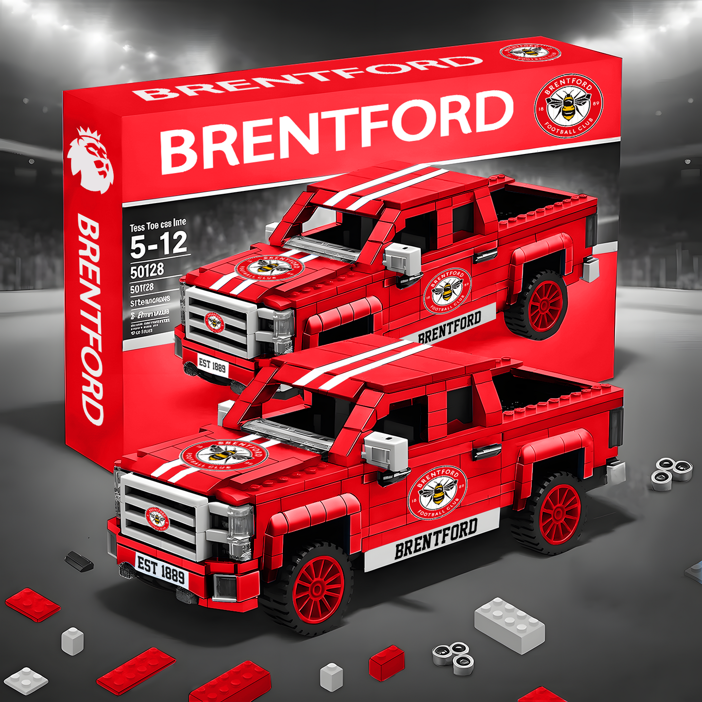 EPL 3D Racing Truck Model Building Block Set 0112 V1 NAK NHT