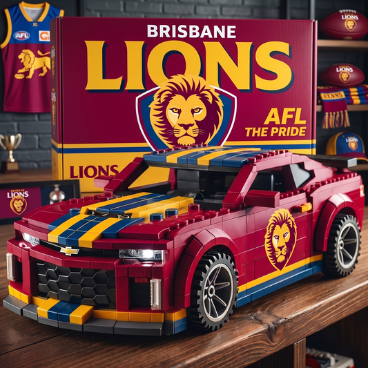 BRI x AFL Team Muscle Car Building Block Set