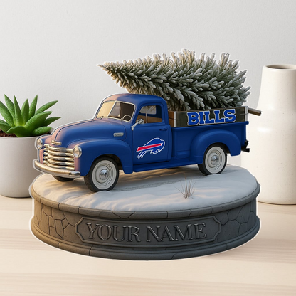 BUF Custom NFL Christmas Acrylic Block Plaque Decor DatND DVT
