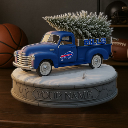 BUF Custom NFL Christmas Acrylic Block Plaque Decor DatND DVT