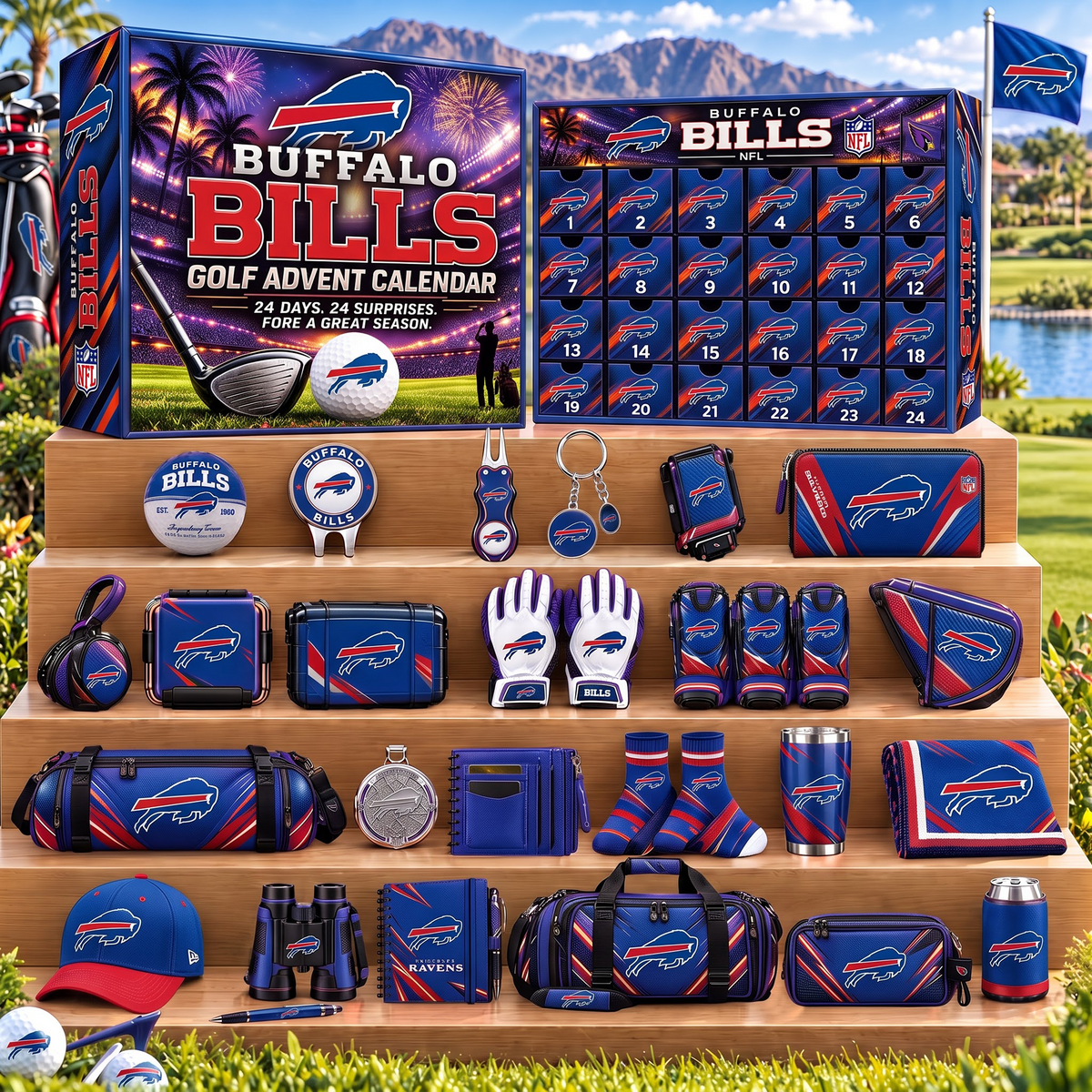 BUF X NFL Golf Advent Calendar Bling Box