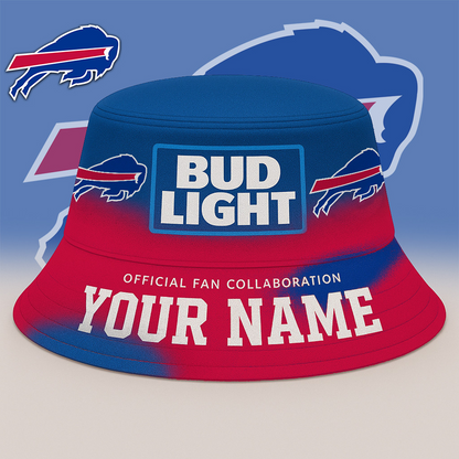 BUF x NFL Bud Light Personalized Bucket Hat DATND TANTD