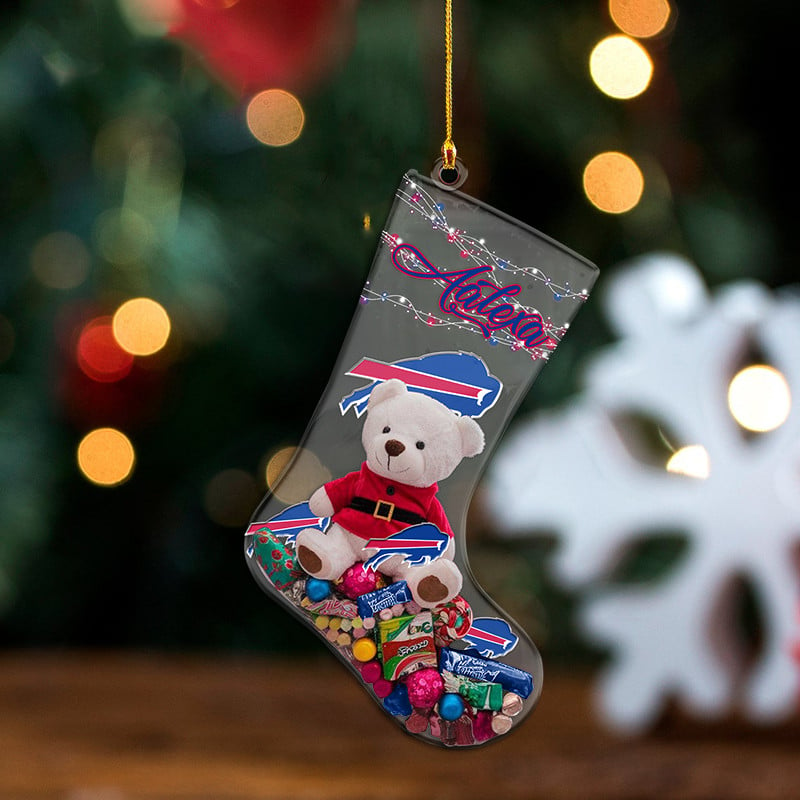 BUF x NFL Christmas Personalized Acrylic Ornament DatND DVT