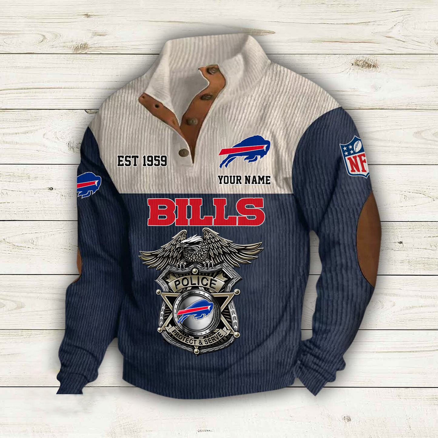 BUF x NFL Custom Name Sport Sweatshirt DatND DVT