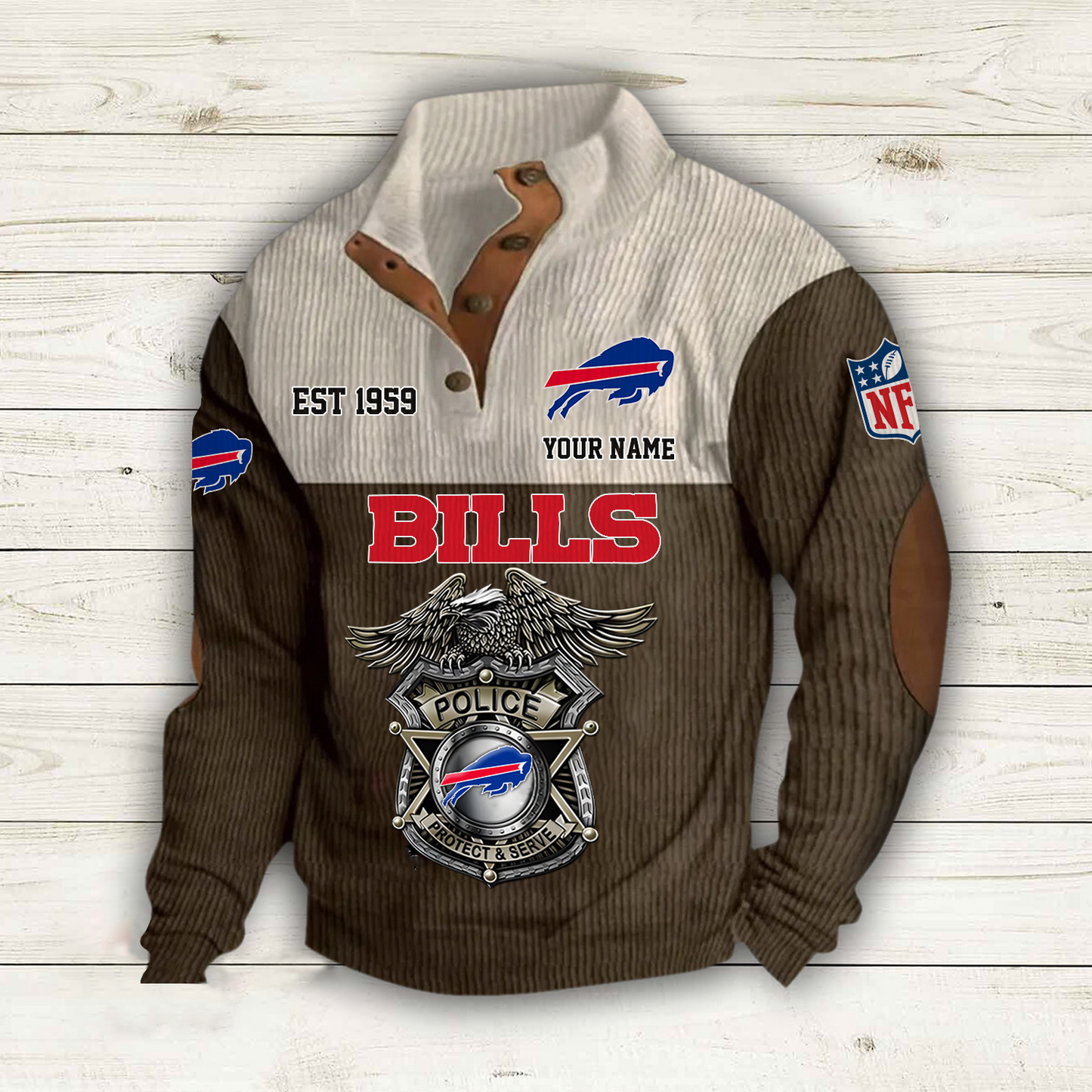 BUF x NFL Custom Name Sport Sweatshirt DatND DVT