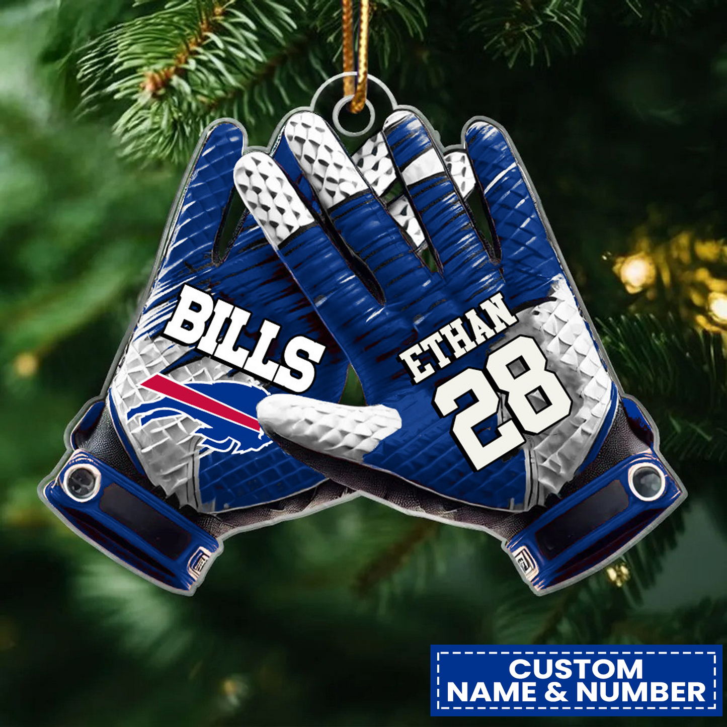 BUF x NFL Customized Christmas Acrylic Ornament DATND TANTD