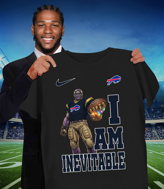BUF x NFL Thanos I Am Inevitable T-Shirt DATND TANTD
