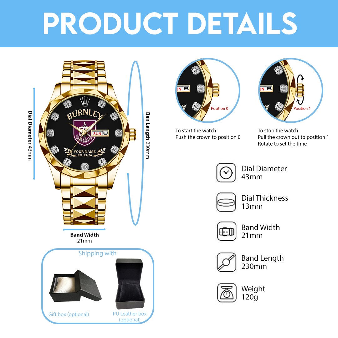 BUR x EPL Alloy Luxury Quartz Watch DatND DVT