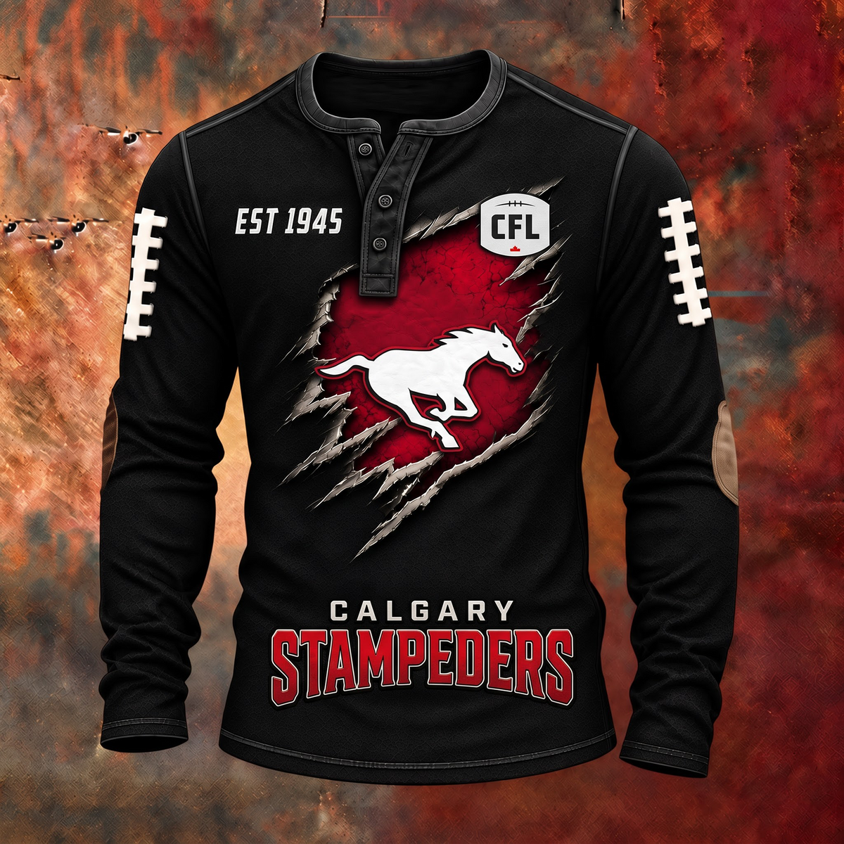 CAL X PREMIUM CFL Distressed Long Sleeve Jersey  V2