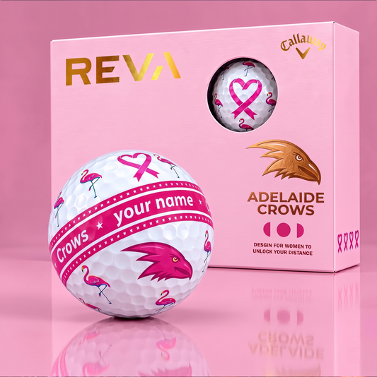 CALLAWAY REVA X PREMIUM AFL AC DELUXE PERSONALIZED GOLF BALL FOR WOMEN TOURNAMENT LIMITED EDITION