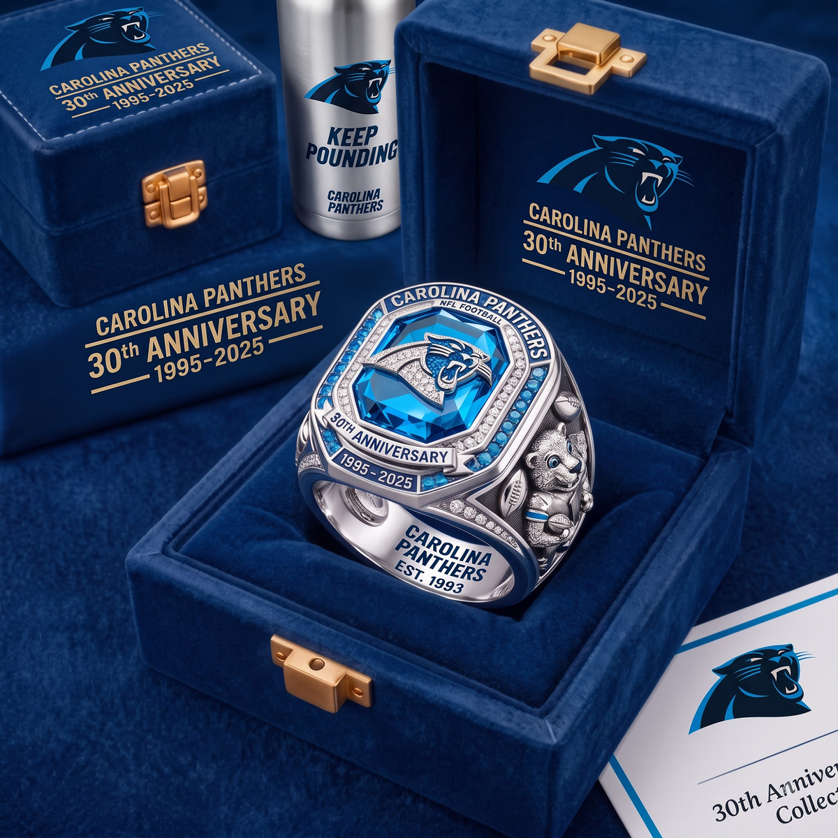 CAR X Custom NFL Team Anniversary Collector's Ring Set