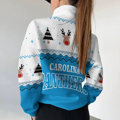CAR X NFL Women's Outdoor Casual Stand Collar Long Sleeve Pullover DATND THUONGNH