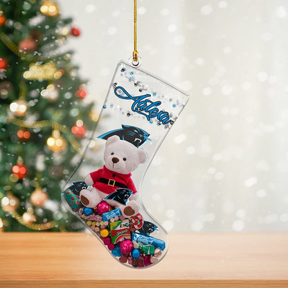 CAR x NFL Christmas Personalized Acrylic Ornament DatND DVT