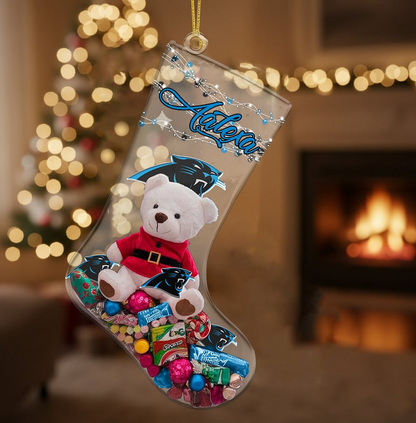 CAR x NFL Christmas Personalized Acrylic Ornament DatND DVT