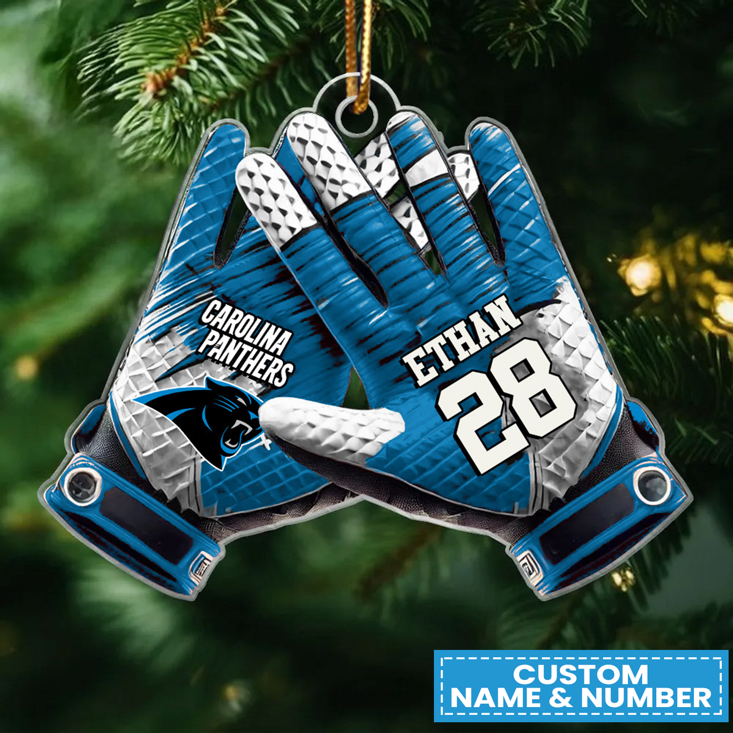 CAR x NFL Customized Christmas Acrylic Ornament DATND TANTD