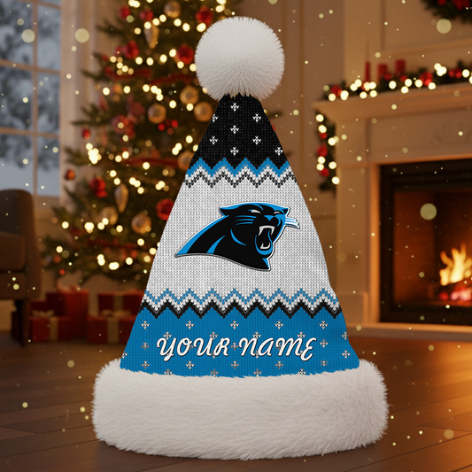 CAR x NFL Personalized Santa Hat Christmas DATND TANTD