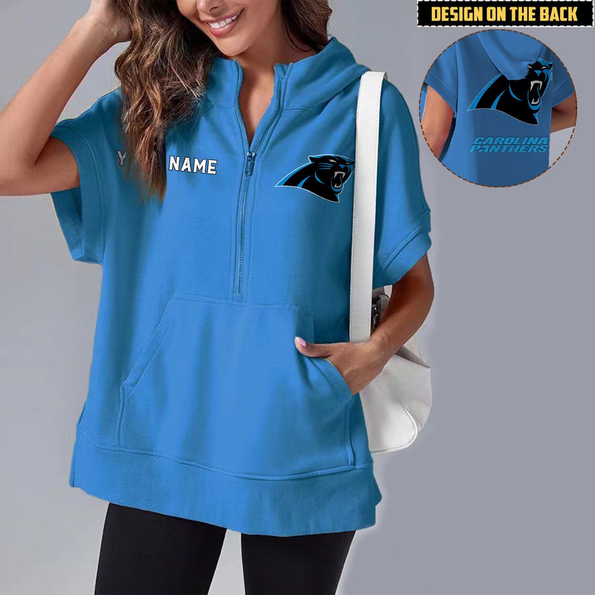 CAR x NFL Short Sleeve Zip Hoodie DATND TANTD