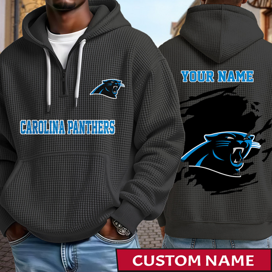 CAR x NFL Waffle Half Zip Hoodie DATND TANTD