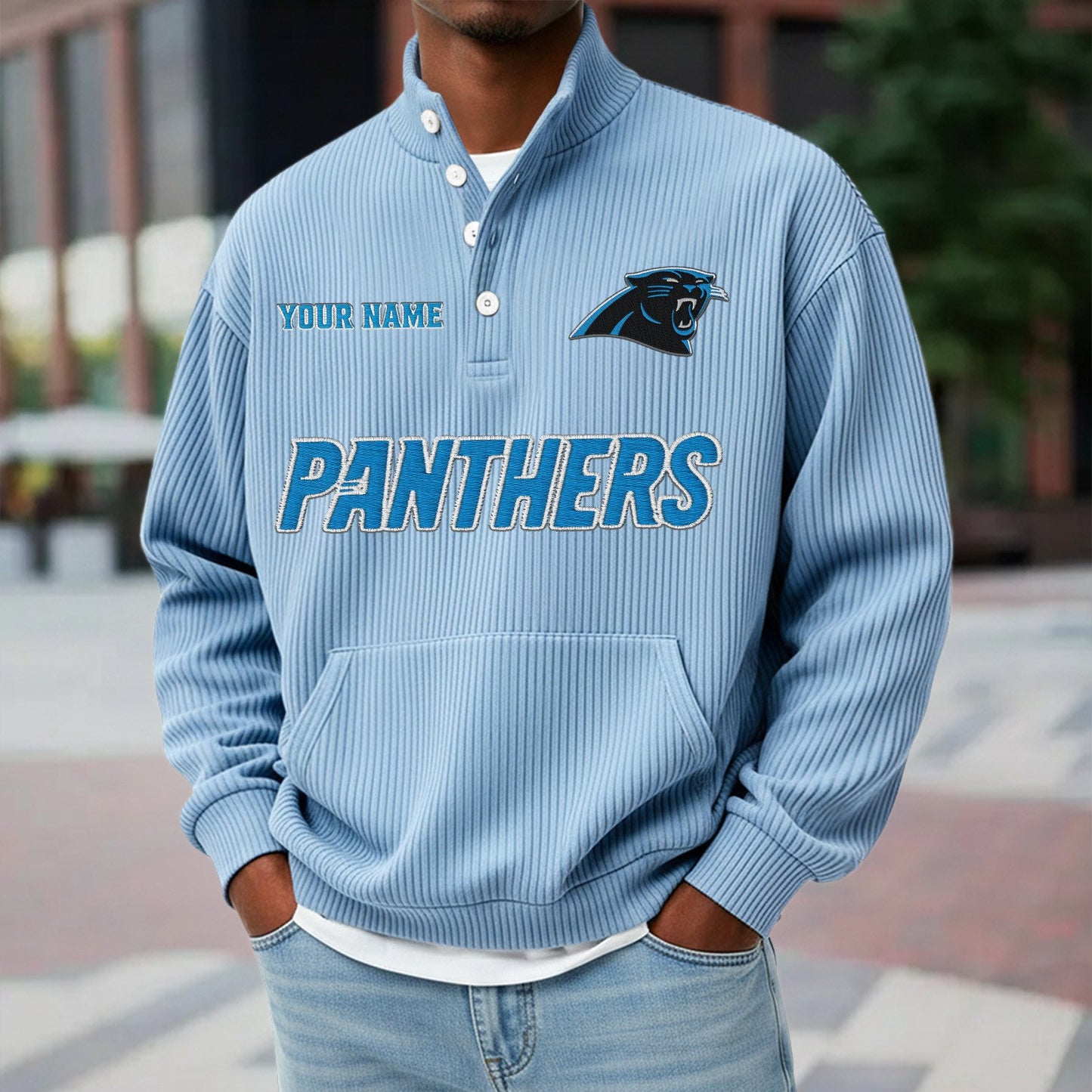 CAR x NFL Waffle High Neck Long Sleeved Sweatshirt DATND TANTD 221125