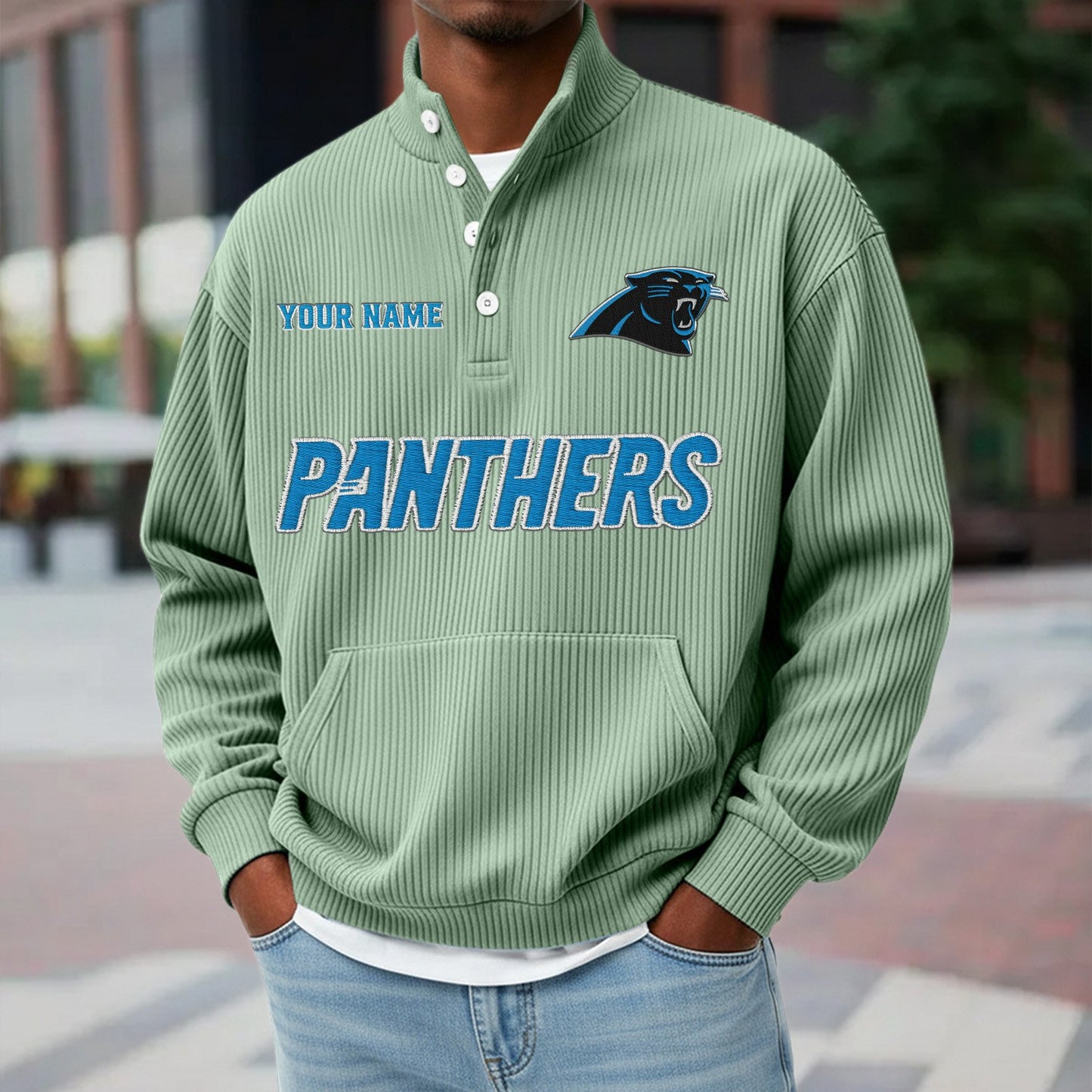 CAR x NFL Waffle High Neck Long Sleeved Sweatshirt DATND TANTD 221125