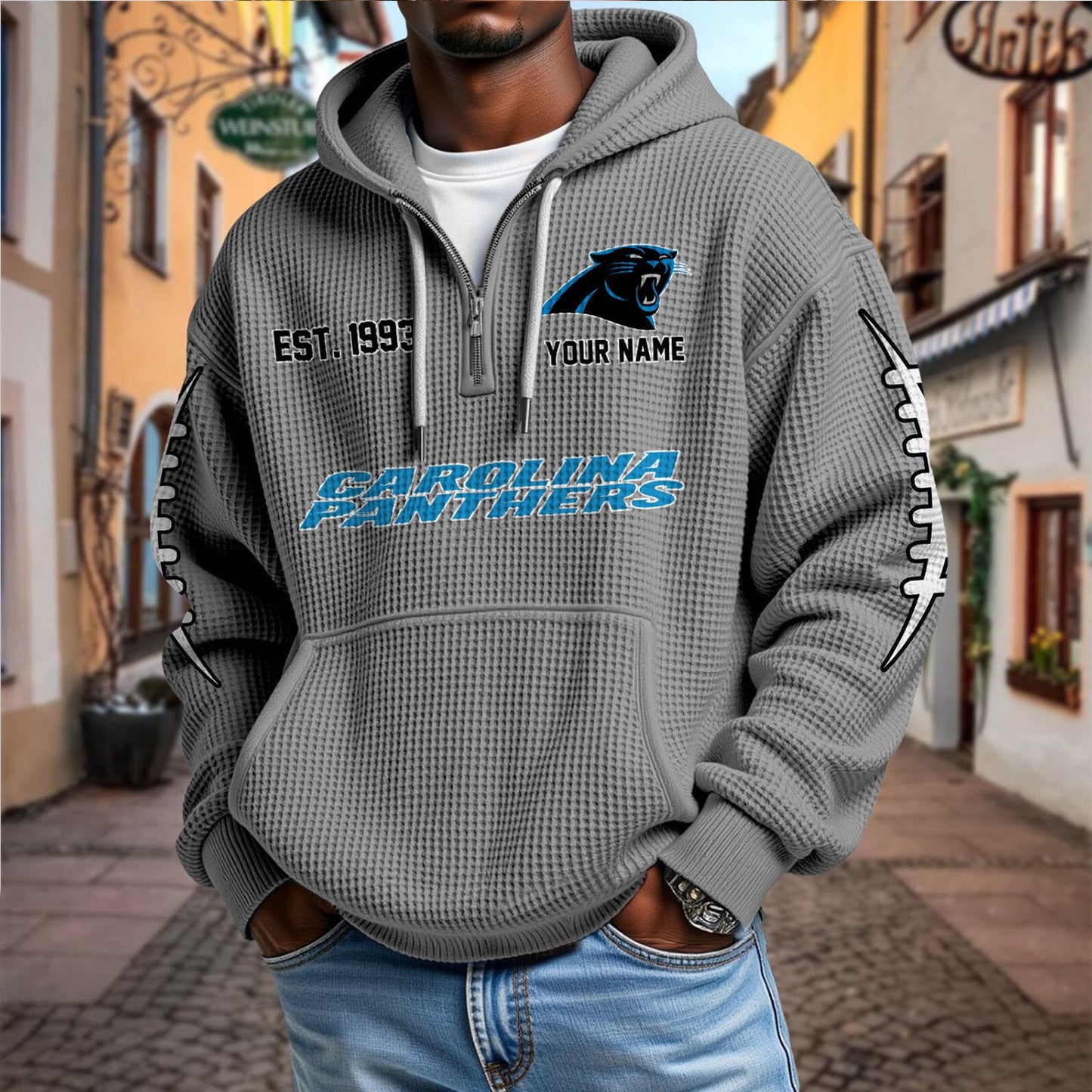 CAR x NFL Waffle Hoodie DatND DVT