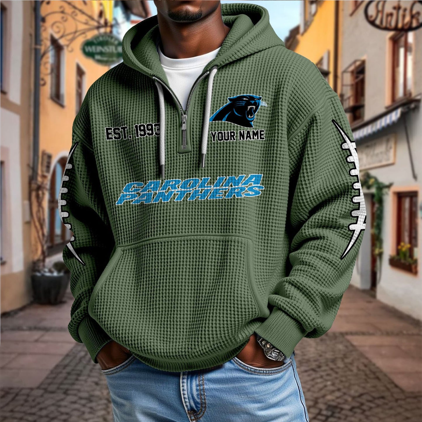 CAR x NFL Waffle Hoodie DatND DVT