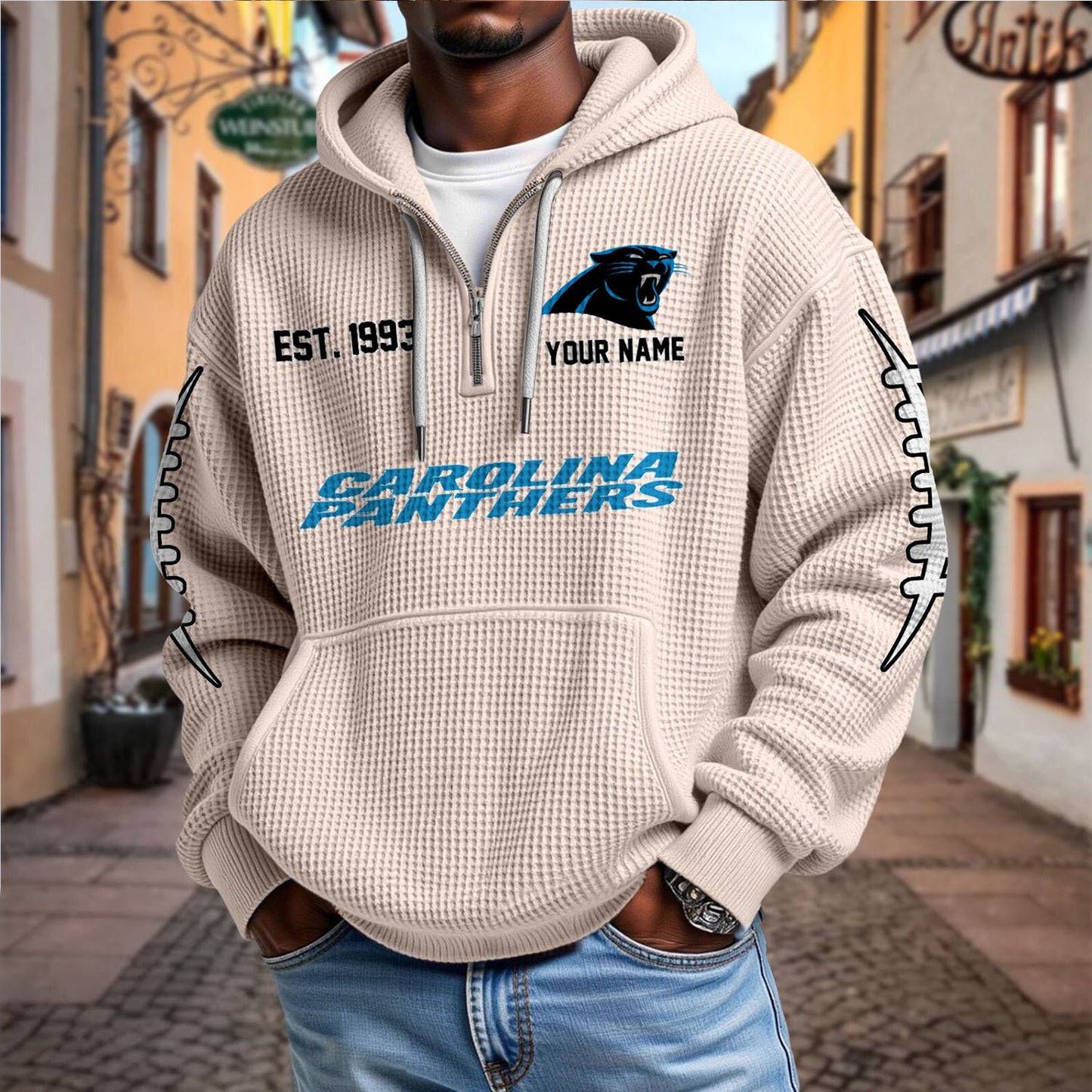 CAR x NFL Waffle Hoodie DatND DVT
