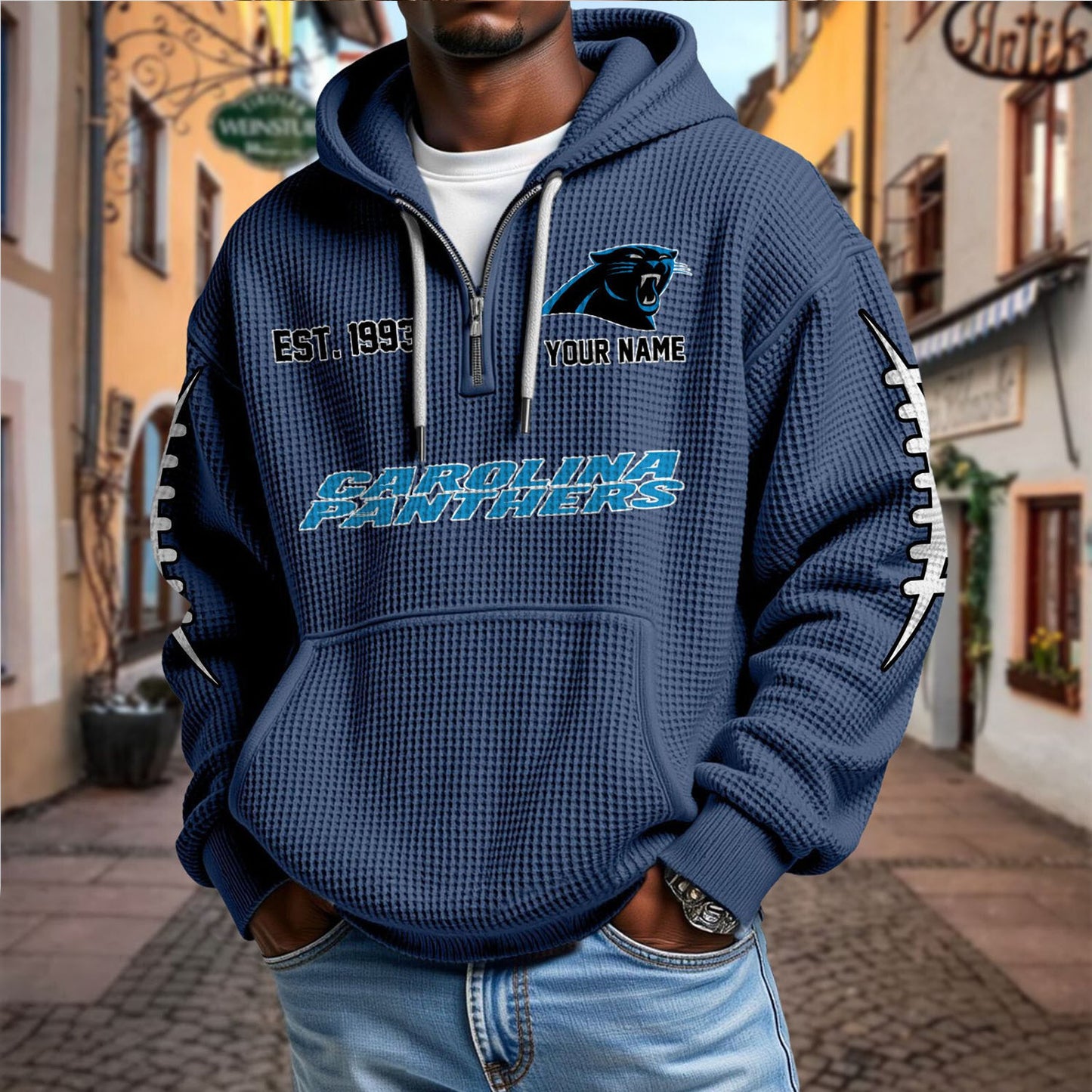 CAR x NFL Waffle Hoodie DatND DVT