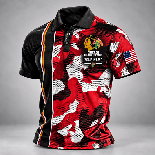 CB x NHL x USVeteran Premium Personalized Polo Shirt