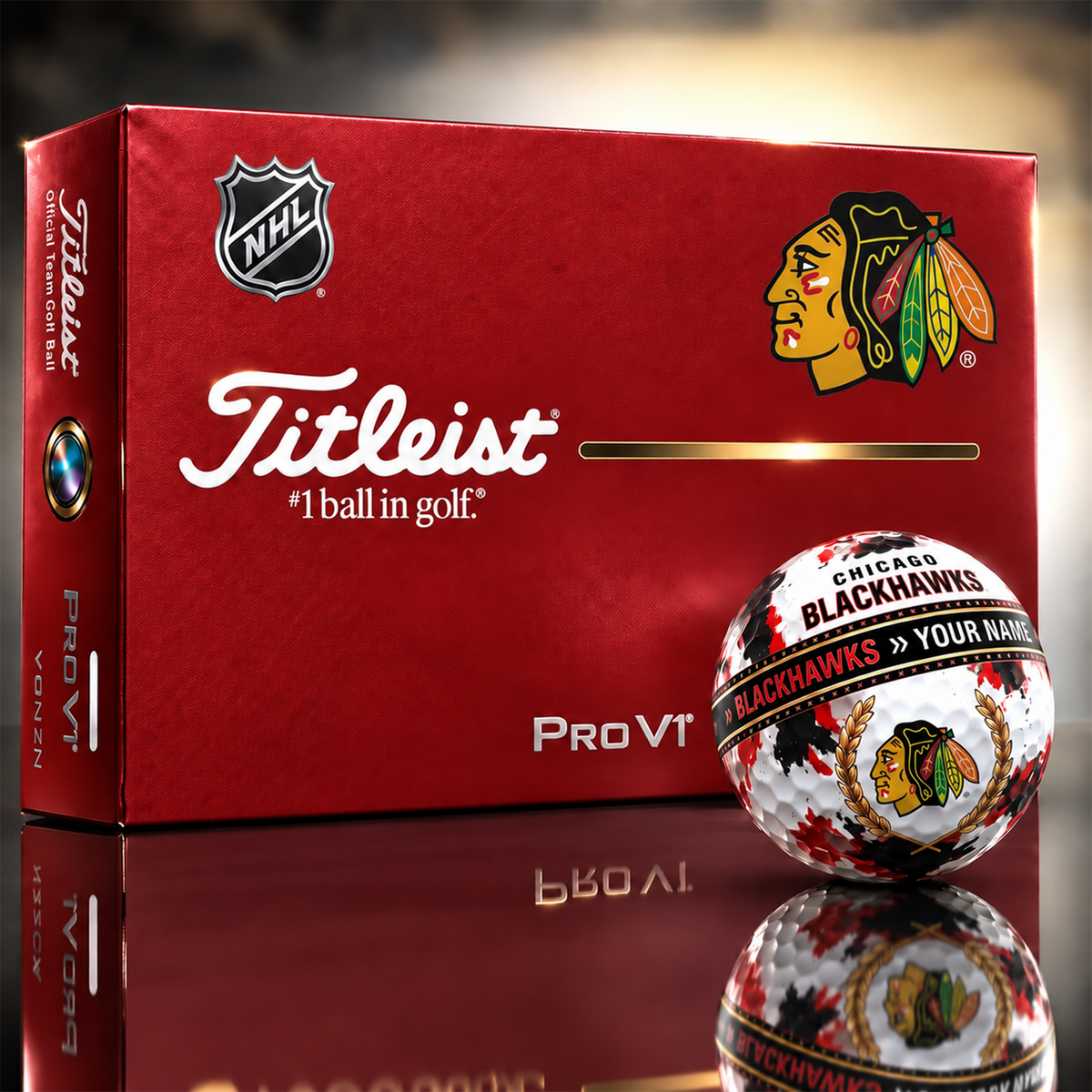 CB x Premium NHL Titleist Pro V1 Golf Ball Set