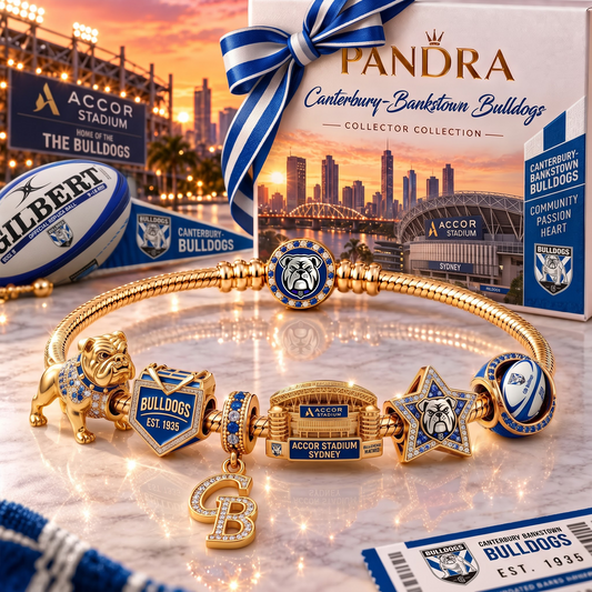 CBB x Premium NRL Heritage Gold Charm Bracelet Gift Set
