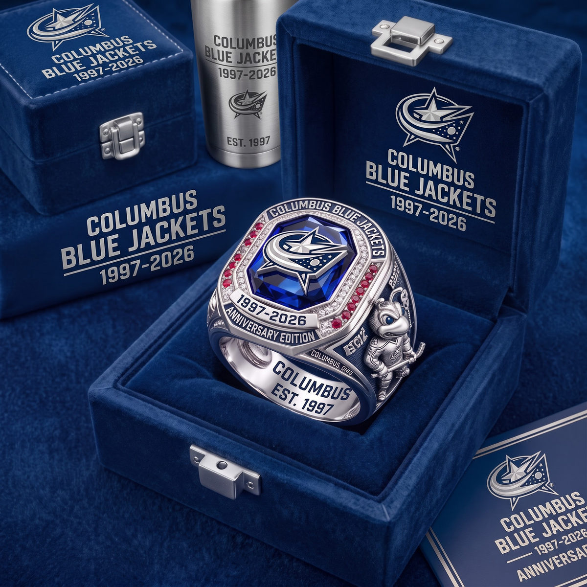 CBJ X NHL Anniversary Ring Box Set