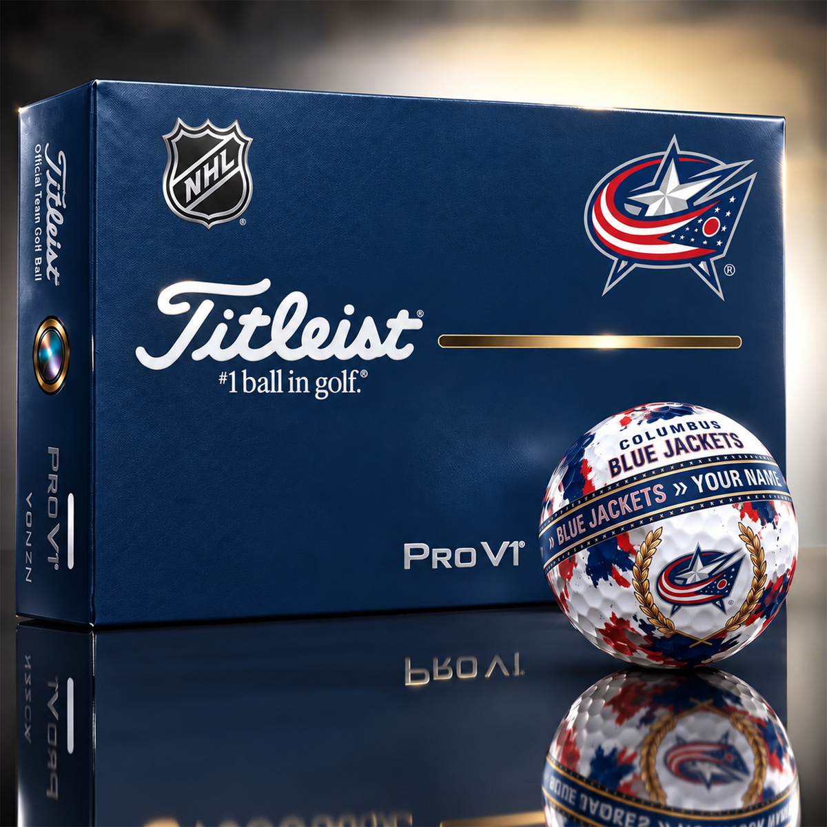 CBJ x Premium NHL Titleist Pro V1 Golf Ball Set