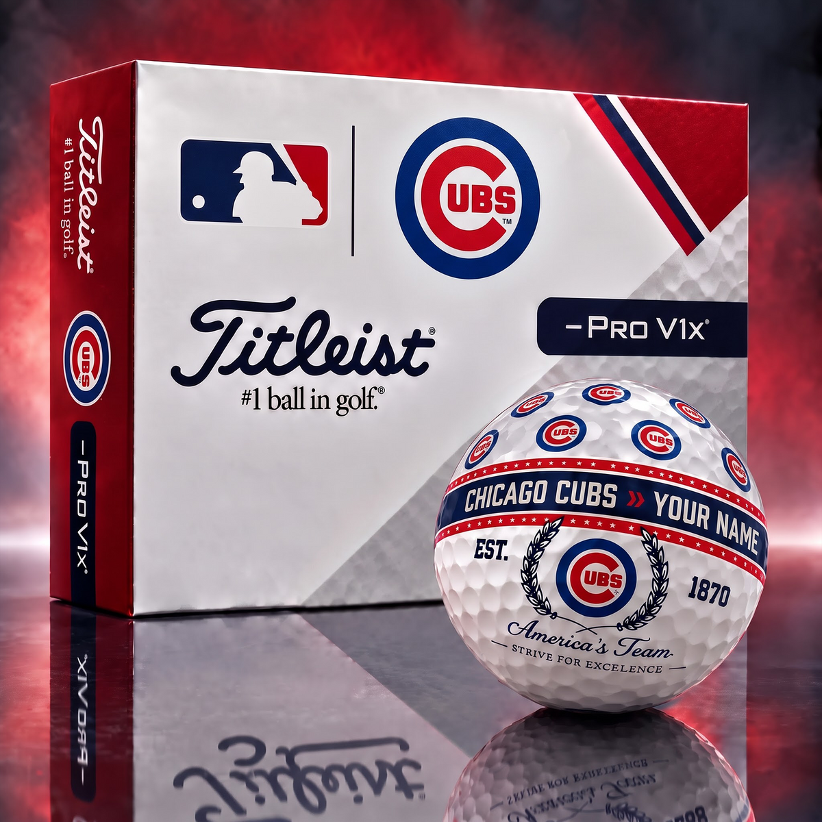CC x MLB Titleist Pro V1x Golf Ball Set
