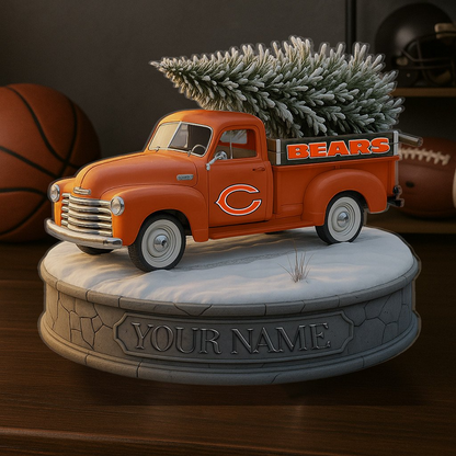 CHI Custom NFL Christmas Acrylic Block Plaque Decor DatND DVT