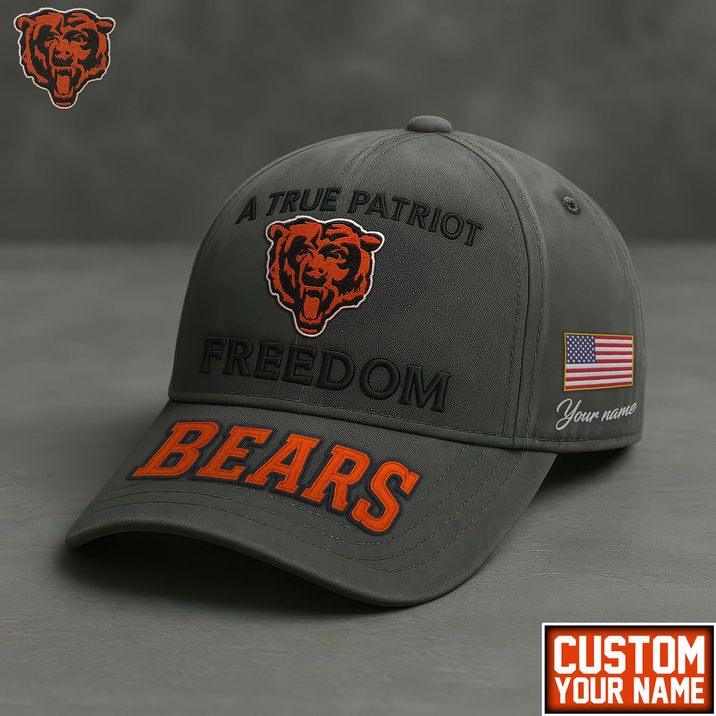 CHI Premium NFL A True Patriot Cap DDT CTND