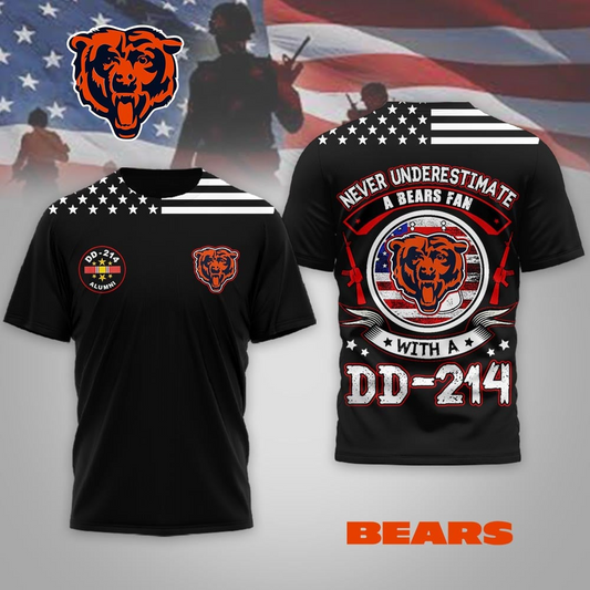CHI Premium NFL DD-214 Alumni 3D Shirt DDT NTL
