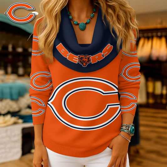 CHI Premium NFL Fan Cowl Neck Sweater 3D Shirt DDT NTL