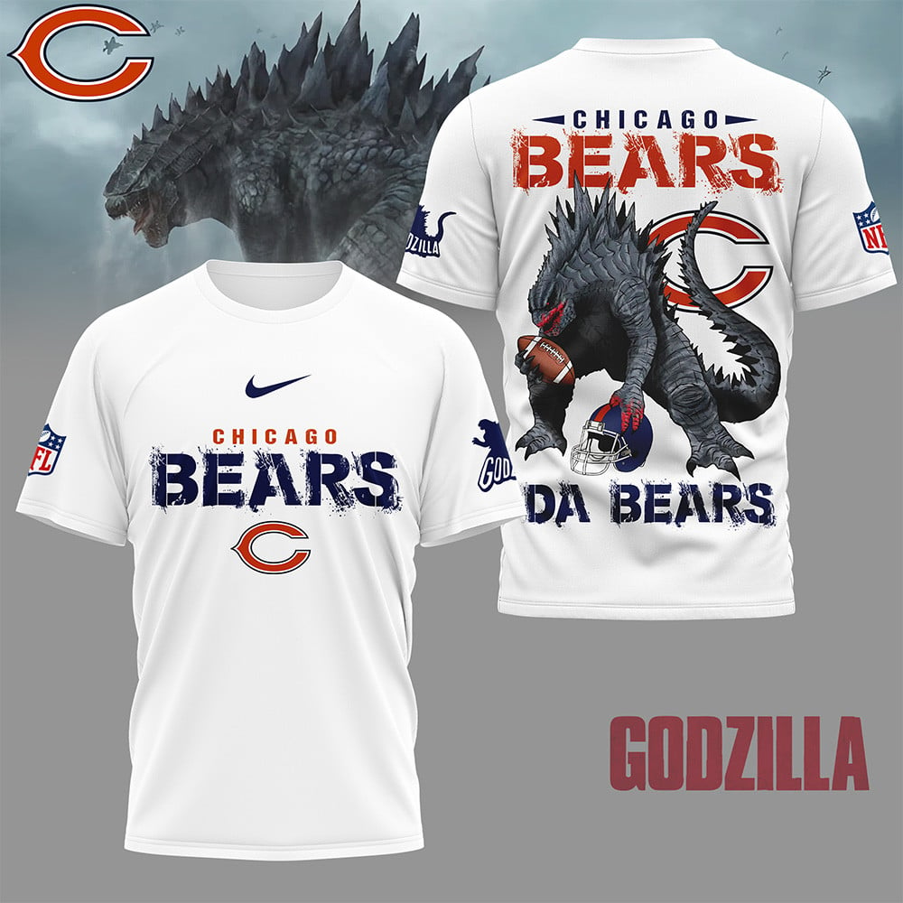 CHI Premium NFL Godzilla Football Shirt DDT CTND