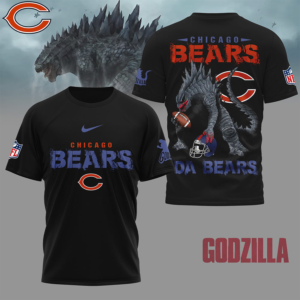 CHI Premium NFL Godzilla Football Shirt DDT CTND