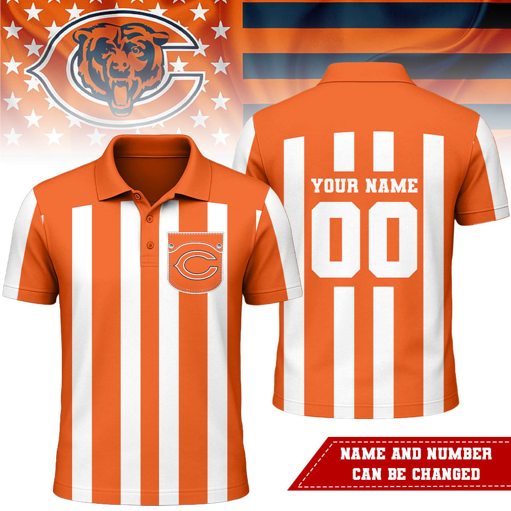 CHI Premium NFL Referees 3D Polo Shirt DDT NTL