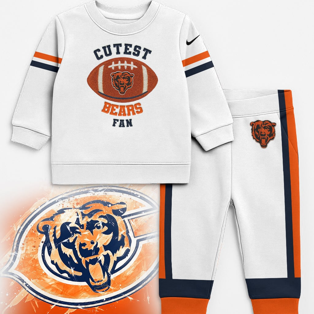 CHI Premium NFL Unisex-Baby Shirt and Sweatpants Set DDT NTL