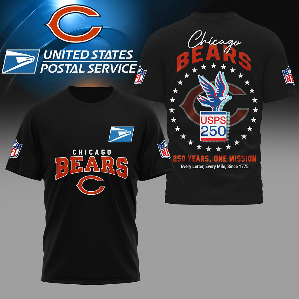 CHI Premium NFL United States Postal Service 250th Anniversary 3D Shirt DDT CTND